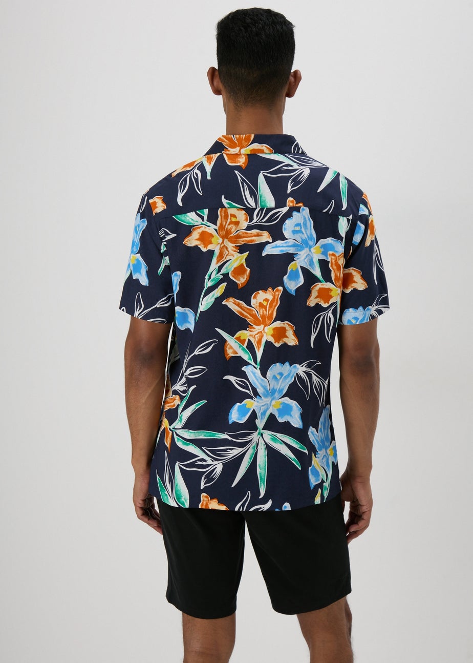 Dark Multicolour Floral Shirt