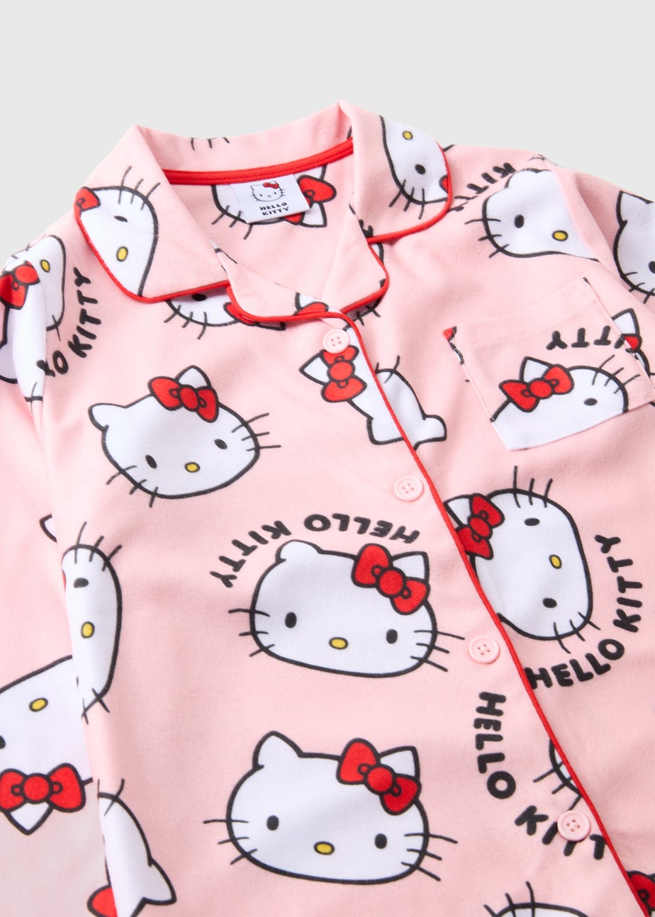 Hello Kitty Girls Pink Shirt Nightie (Younger 4-12yrs)