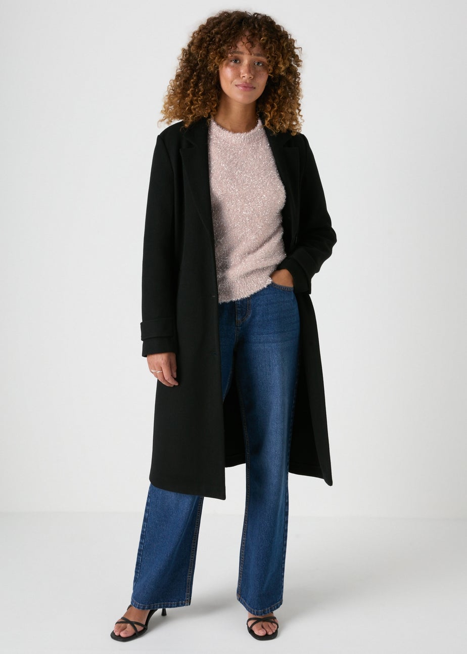 Wondrous Pink Tinsel Knitted Jumper