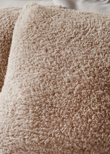 Natural Teddy Fleece Duvet Set
