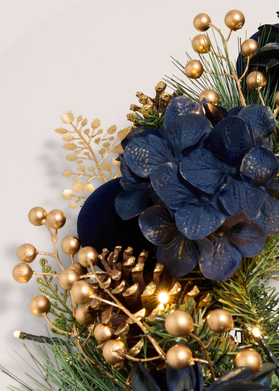 Navy & Gold Wreath
