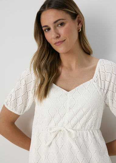 Ecru Sweetheart Mini Dress