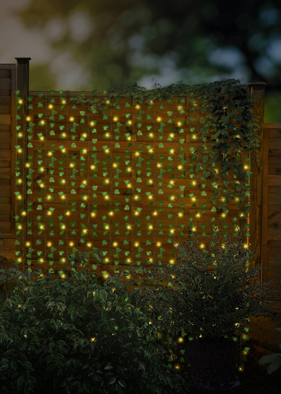 Premier Decorations 209 Solar Powered LED Ivy Curtain Light