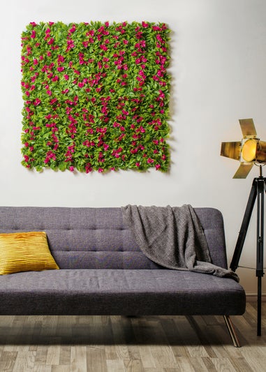 Premier Decorations Bougainvillea Artificial Living Wall Panel (100cm x 100cm)