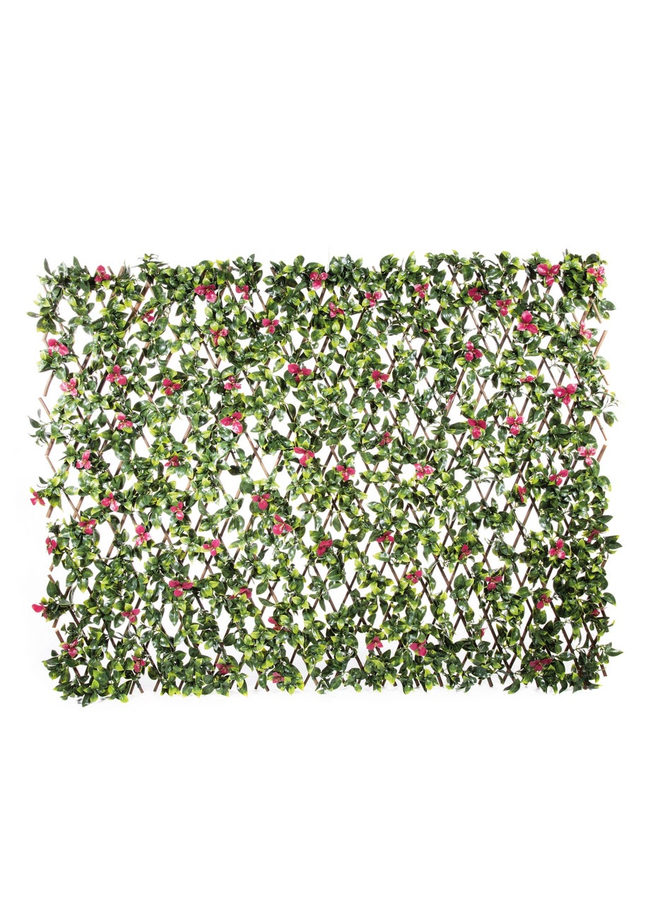 Premier Decorations Artificial Gardenia Leaves Willow Trellis (130cm x 270cm)