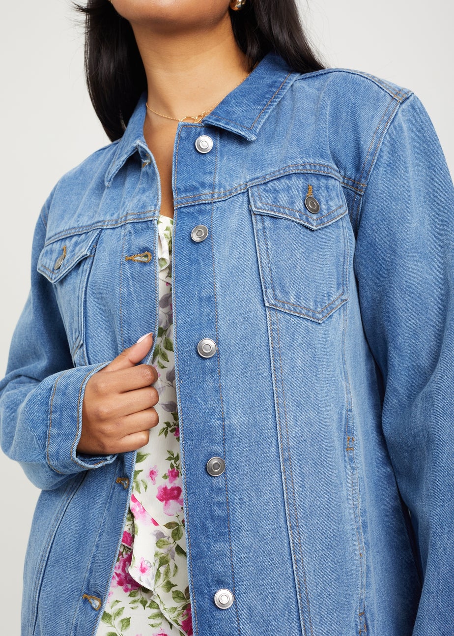 Brave Soul Blue Oversized Denim Jacket