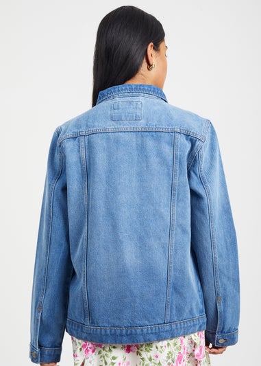 Brave Soul Blue Oversized Denim Jacket