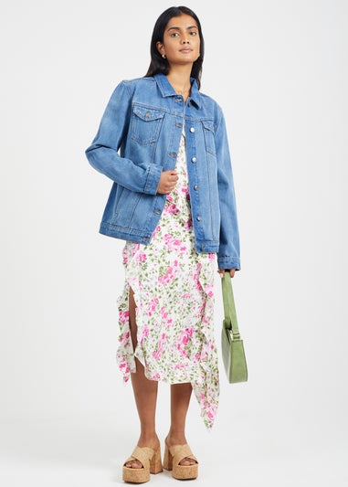 Brave Soul Blue Oversized Denim Jacket