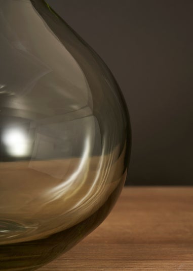 BHS Clear Recycled Round Glass Vase