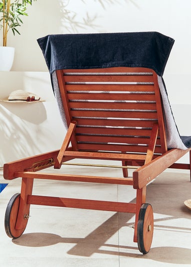 Catherine Lansfield Reserved Beach Sun Lounger Towel