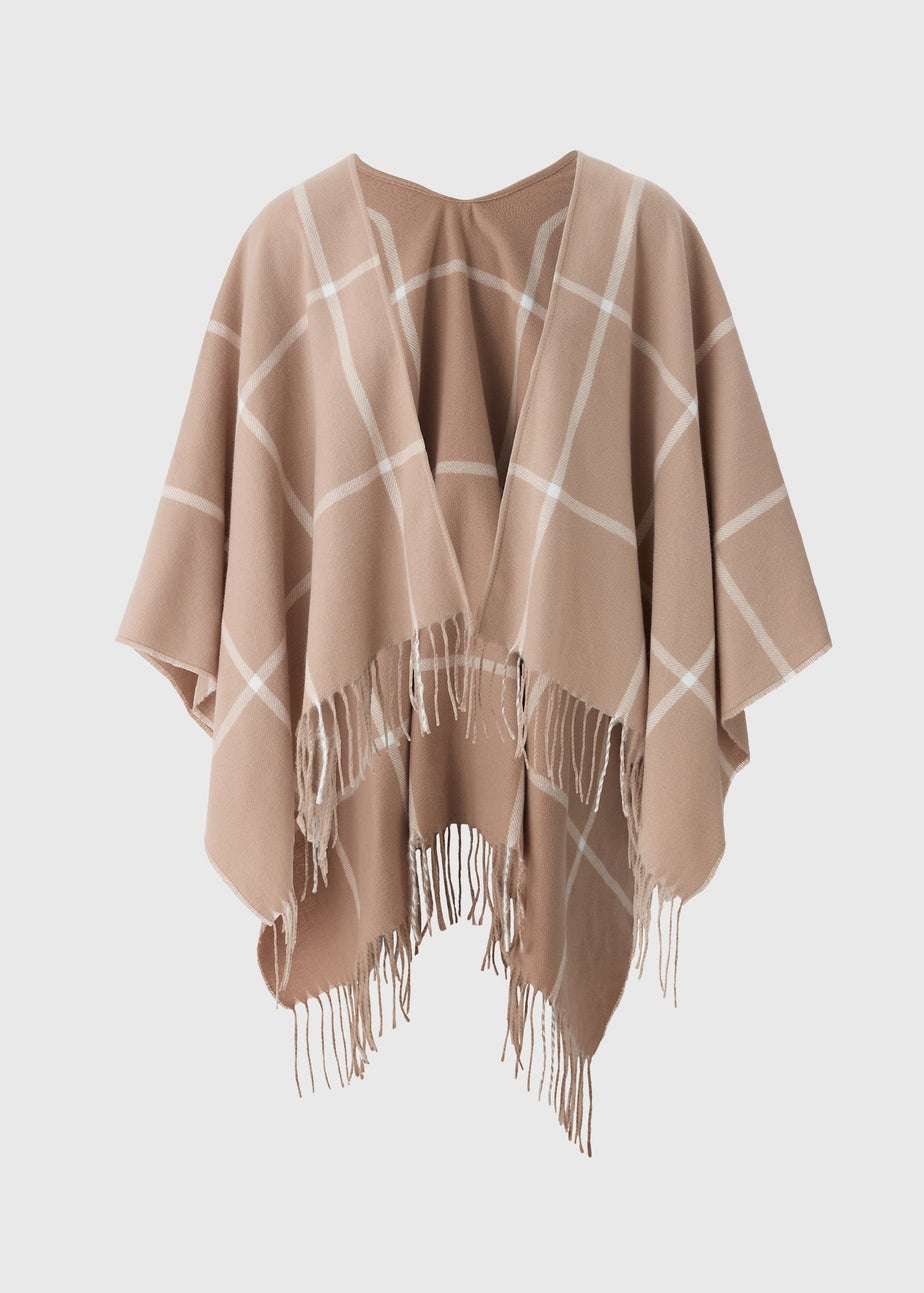 Women's Oversized Taupe Shawl