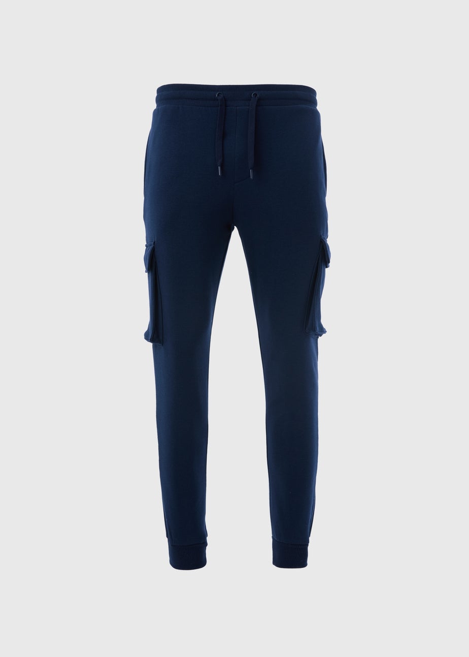 Navy Cargo Joggers