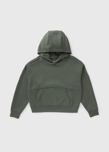 Girls Khaki Soft Touch Hoodie (7-15yrs)