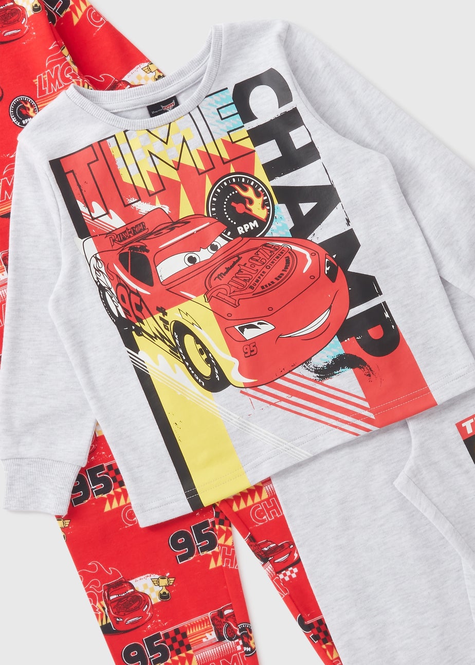 Cars 2 Pack Kids Red Lightening McQueen Pyjama Set (1-7yrs)