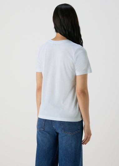 White Embellished T-Shirt