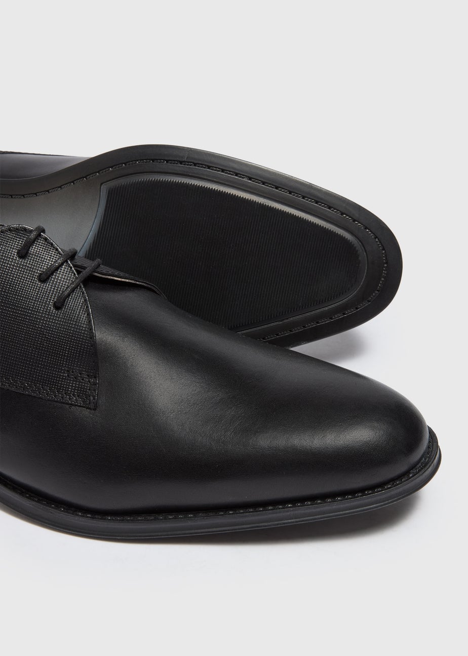 Taylor & Wright Black Faux Leather Derby Shoe