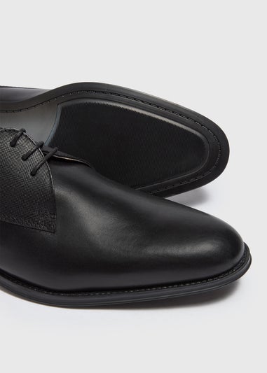 Taylor & Wright Black Faux Leather Derby Shoe