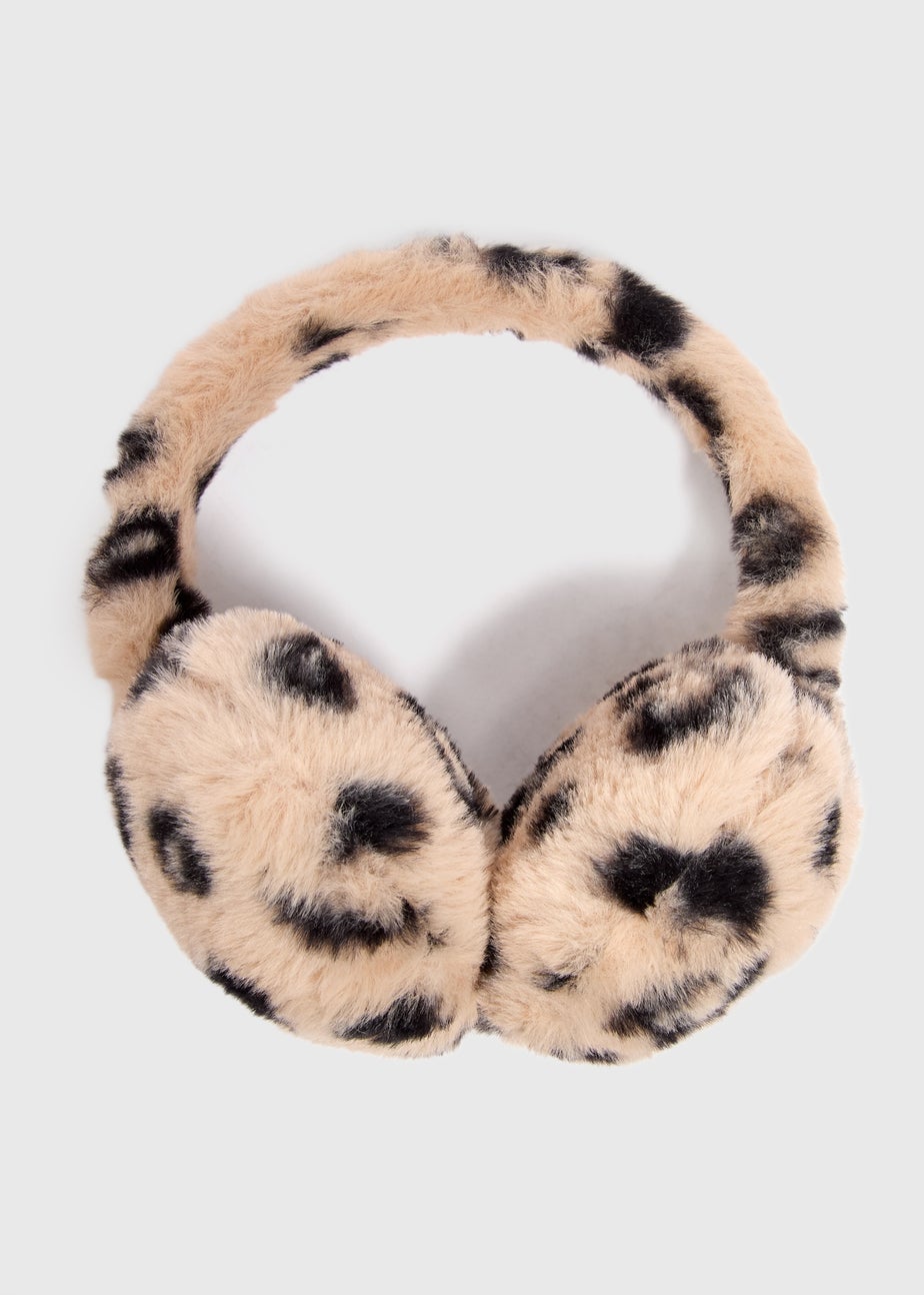 Girls Leopard Print Earmuffs