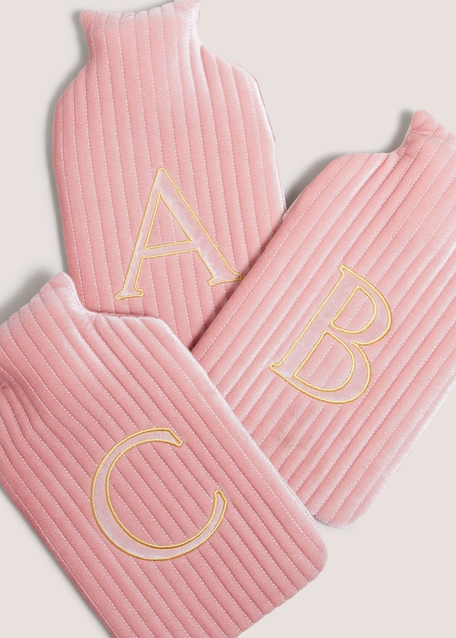 Pink Alphabet Hot Water Bottle