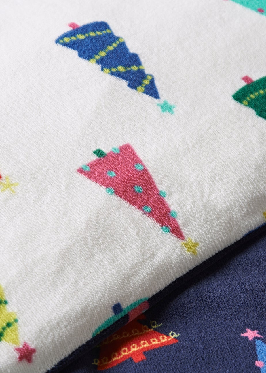 Joyful Christmas Tree Fleece Duvet Set