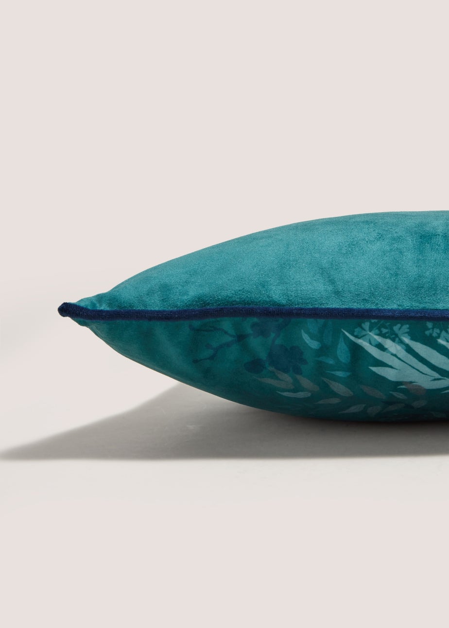 Teal Peacock Cushion