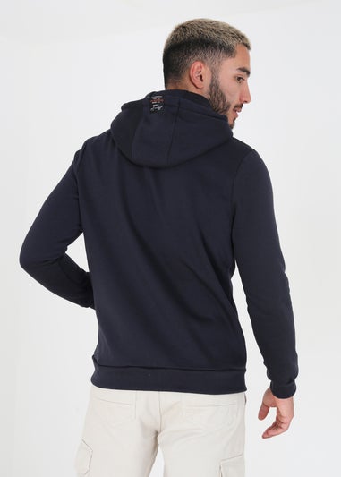 Brave Soul Navy Overhead Hoodie