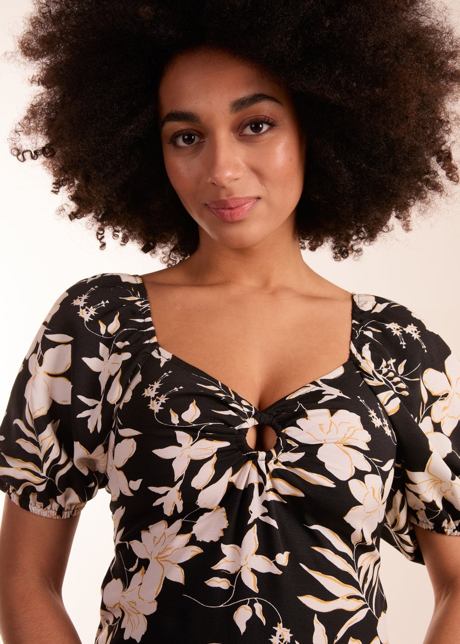 Blue Vanilla Black Ring Detail Mini Dress