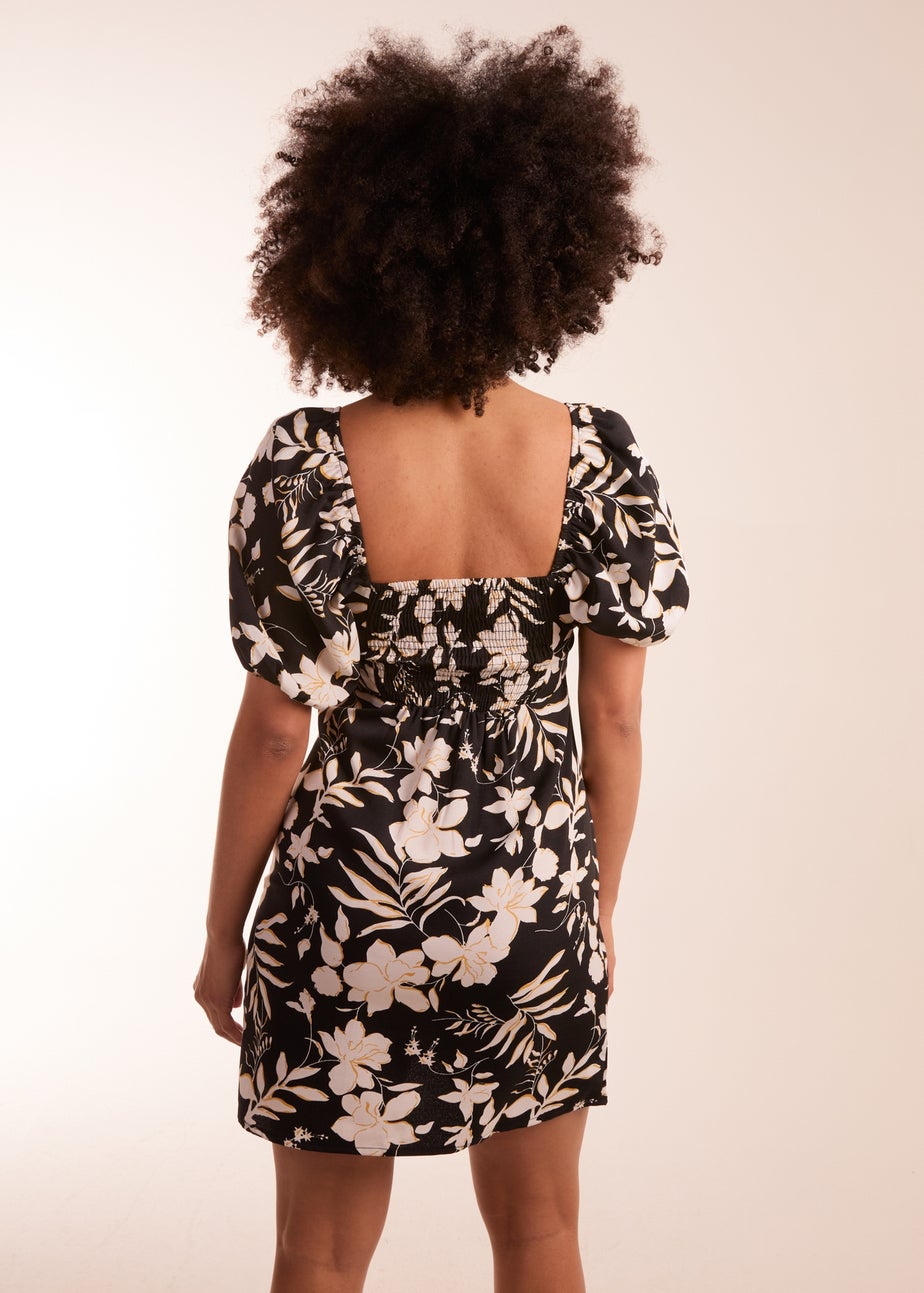 Blue Vanilla Black Ring Detail Mini Dress