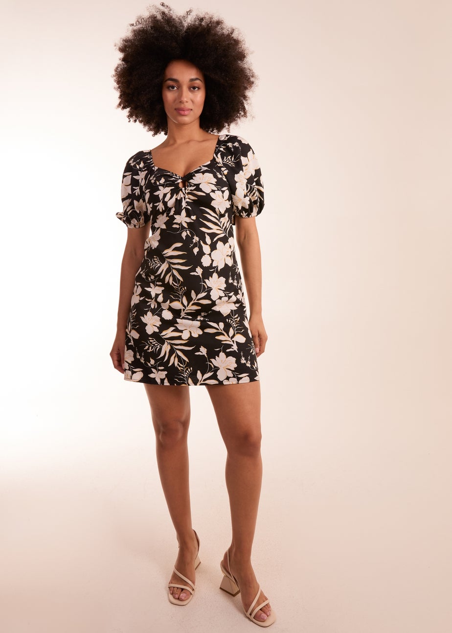 Blue Vanilla Black Ring Detail Mini Dress