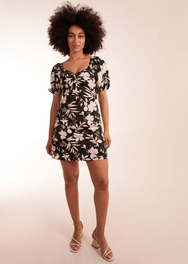 Blue Vanilla Black Ring Detail Mini Dress