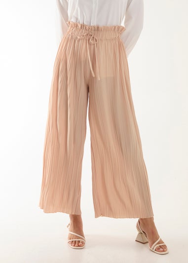 Blue Vanilla Stone Pleated Trousers