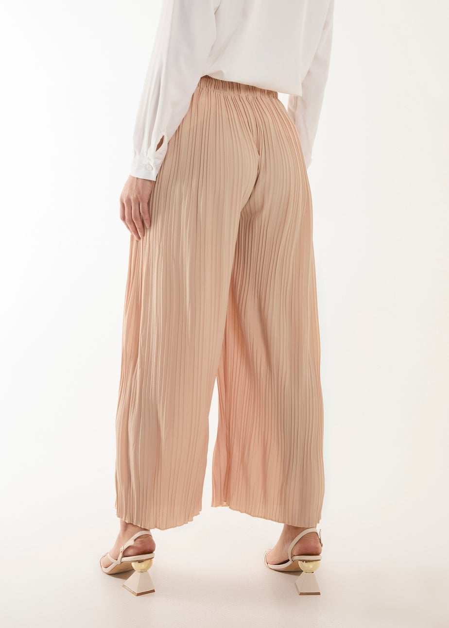 Blue Vanilla Stone Pleated Trousers