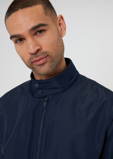 Threadbare Navy Showerproof Harrington Style Jacket