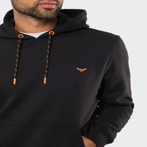 Threadbare Black Cotton Blend Pullover Hoody