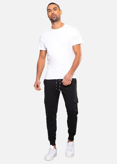 Threadbare Black Cargo Style Joggers