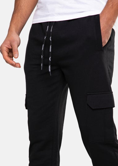 Threadbare Black Cargo Style Joggers