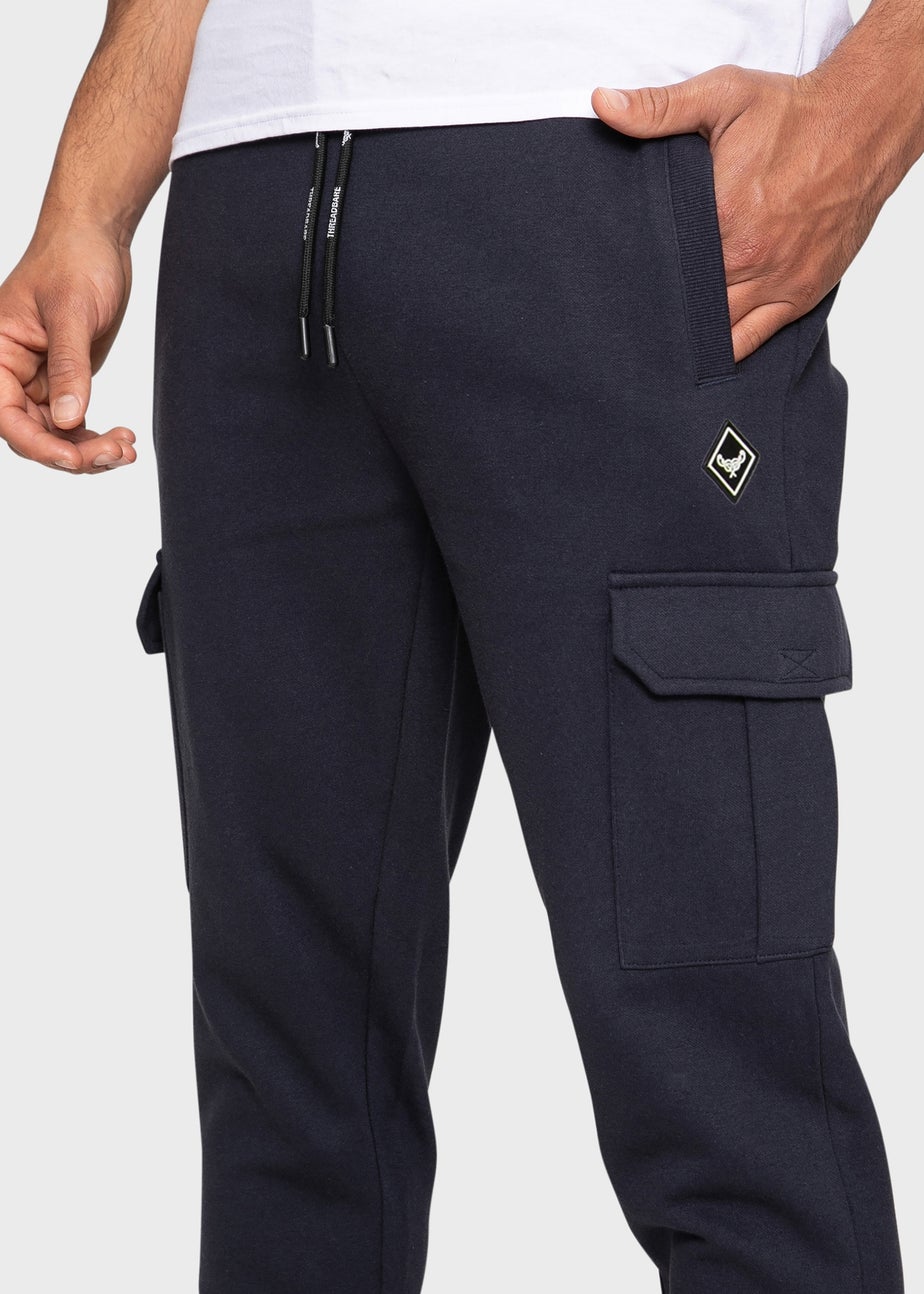 Threadbare Navy Cargo Style Joggers