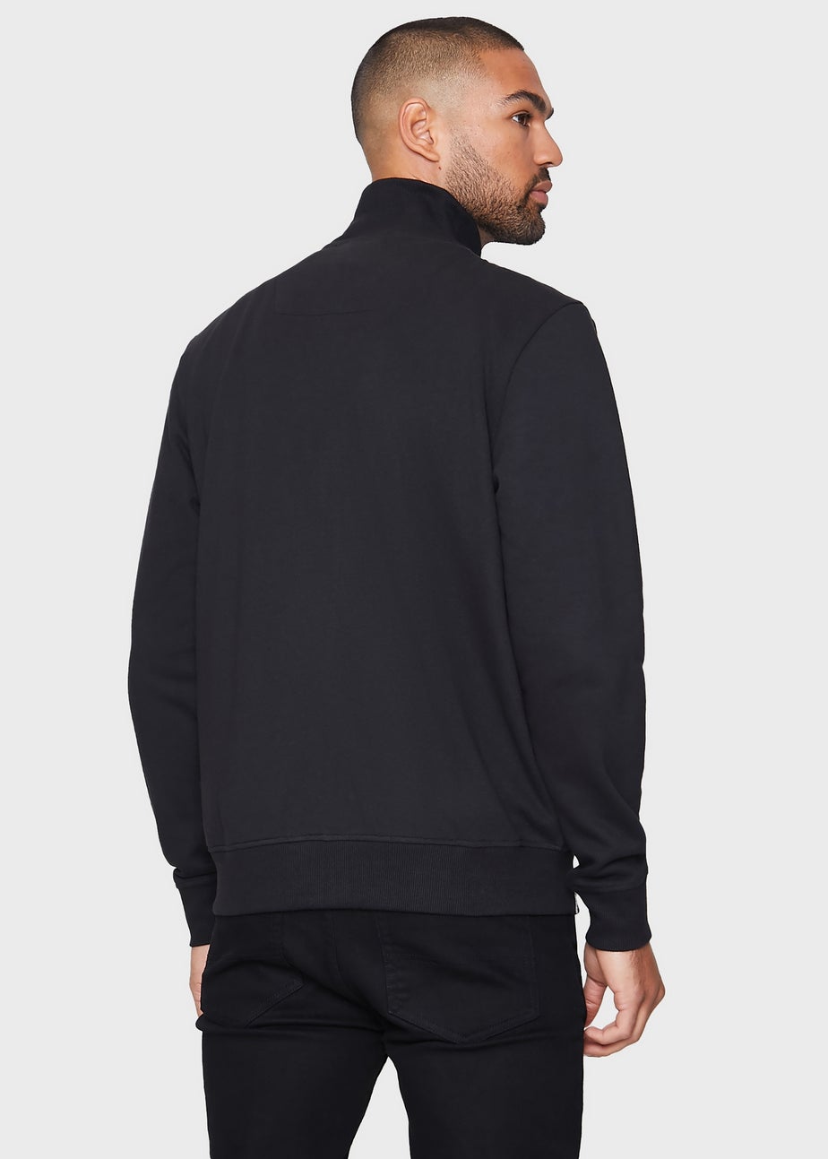 Threadbare Black Zip Through Fleece
