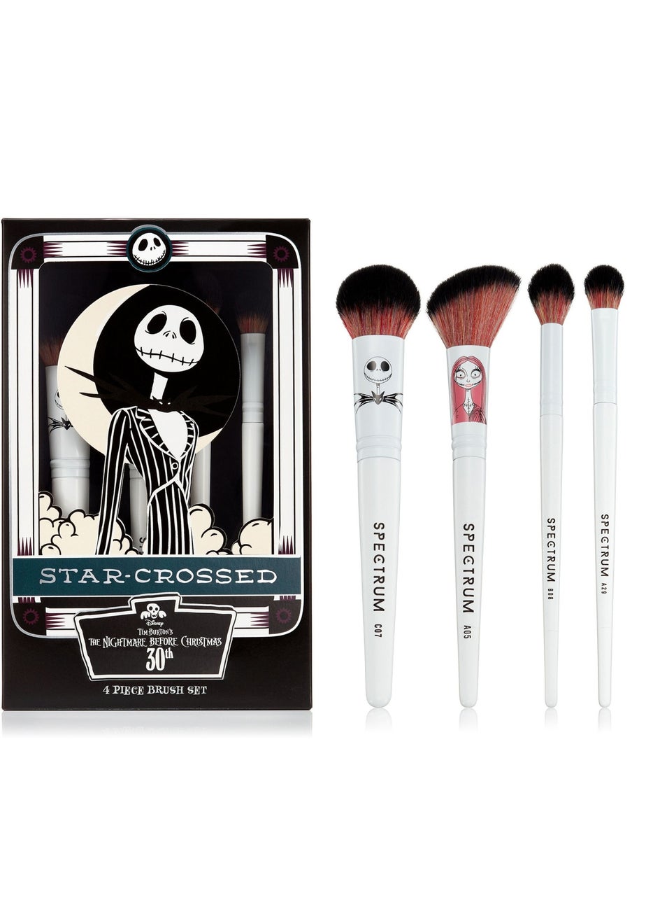 Spectrum Disney Nightmare Before Christmas - Star Crossed Lovers 4 Piece Brush Set