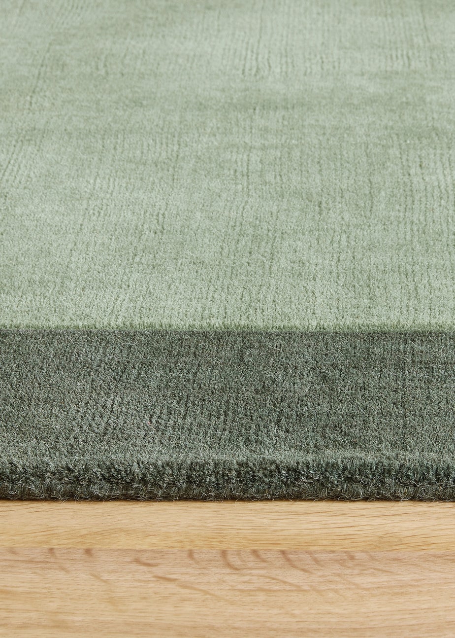 Origins Sage Green Borders Rug