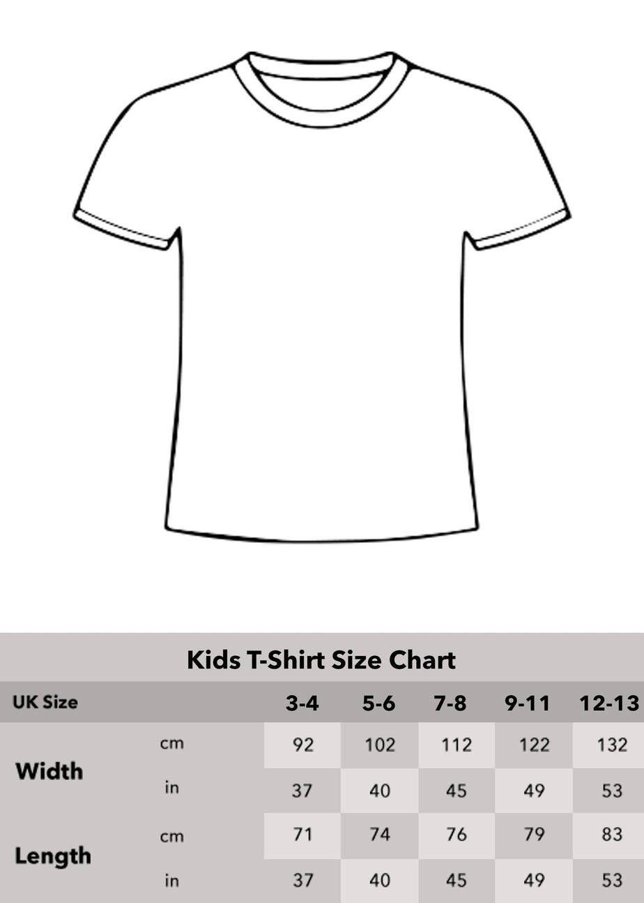 Friends Kids Baby Pink Skyline Printed T-Shirt (3-13 yrs)