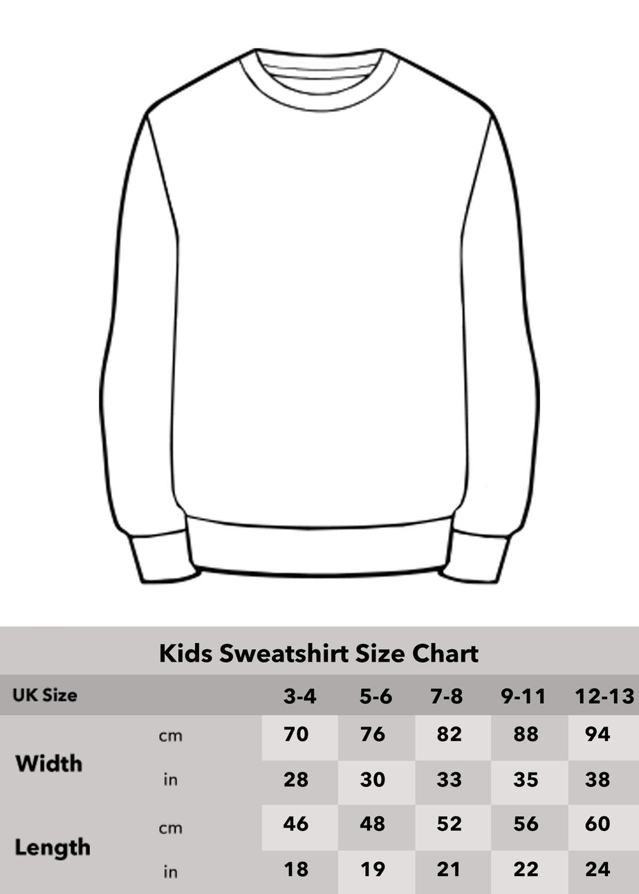 Harry Potter Kids Black Hedwig Books Printed Sweatshirt (3-13 yrs)