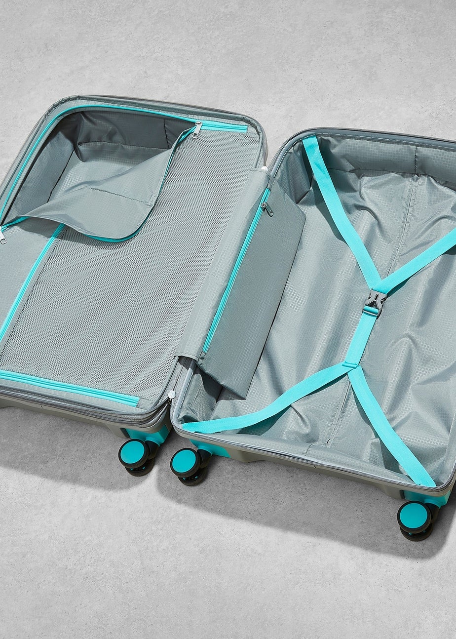 Rock Tulum Suitcase Grey/Aqua