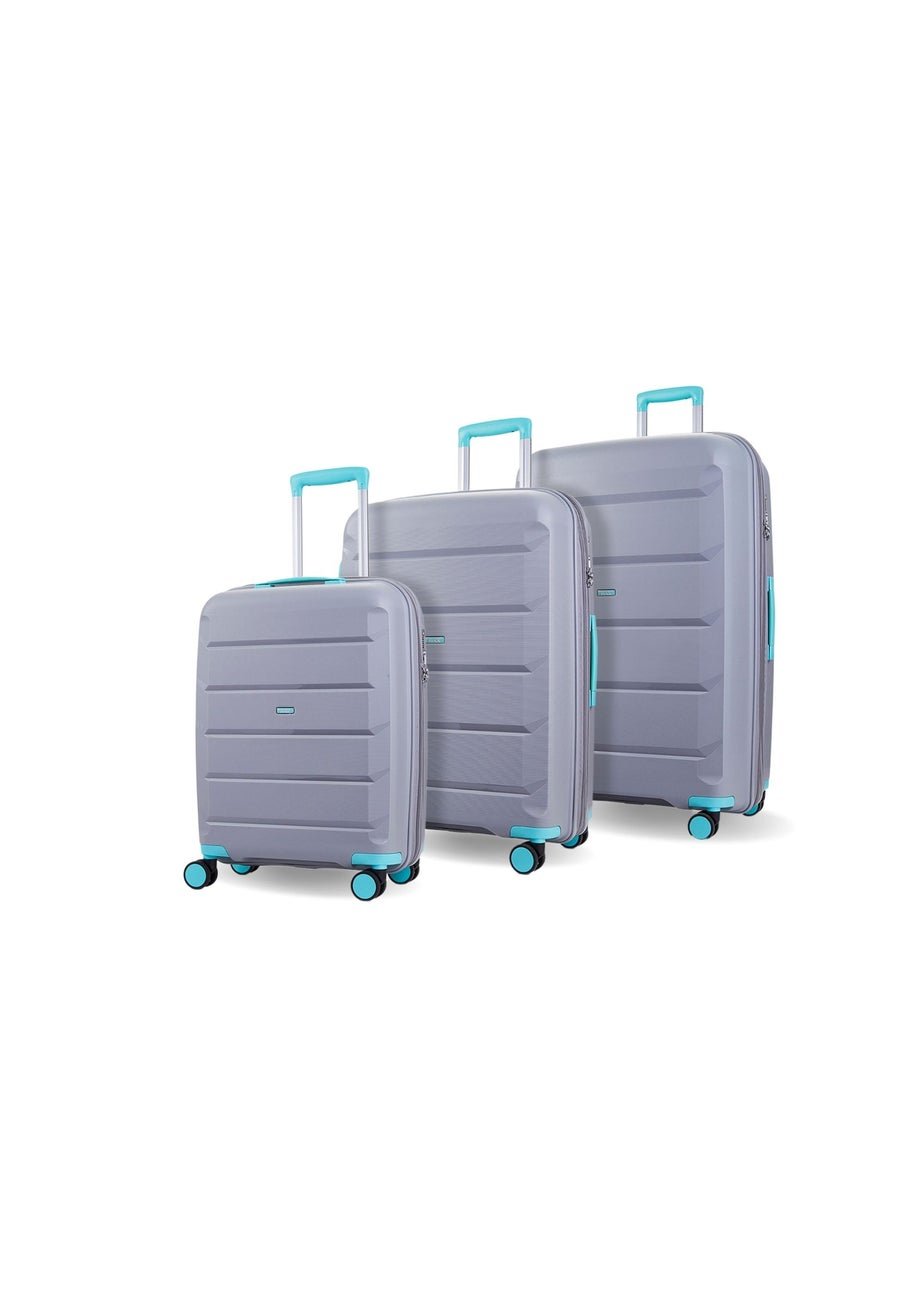 Rock Tulum Suitcase Grey/Aqua