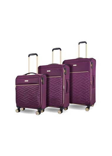 Rock Sloane Suitcase Purple