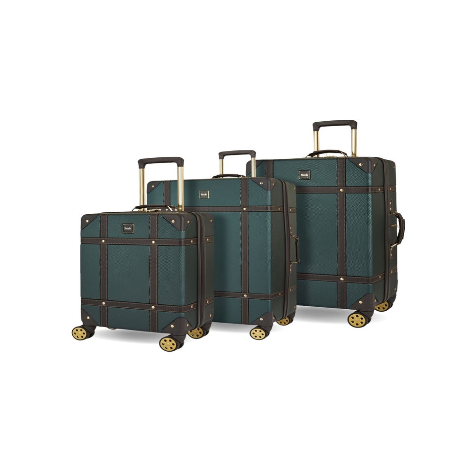Rock Vintage Suitcase Emerald Green