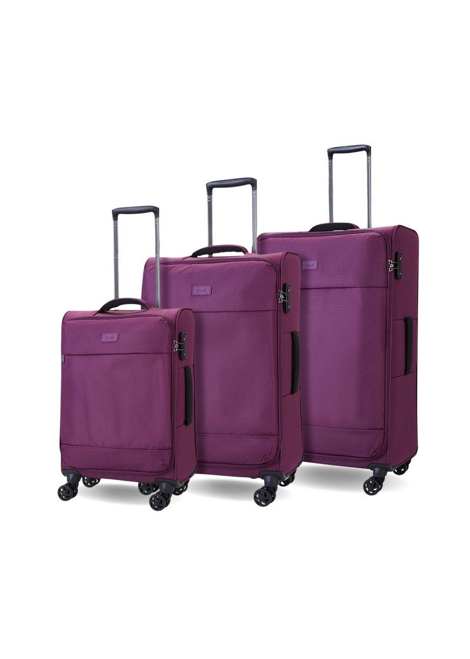 Rock Paris Suitcase Purple