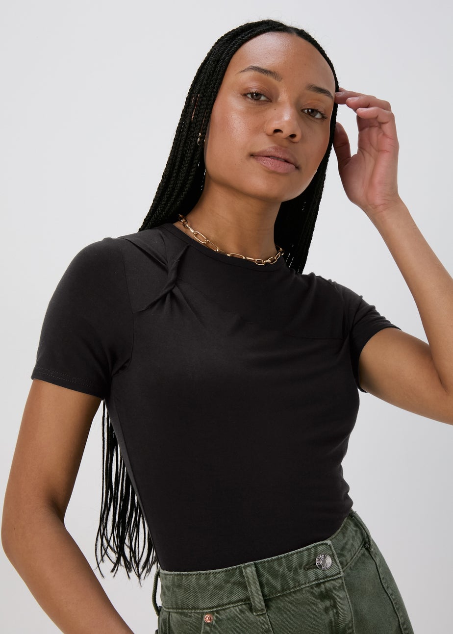 Black Knot Detail Top