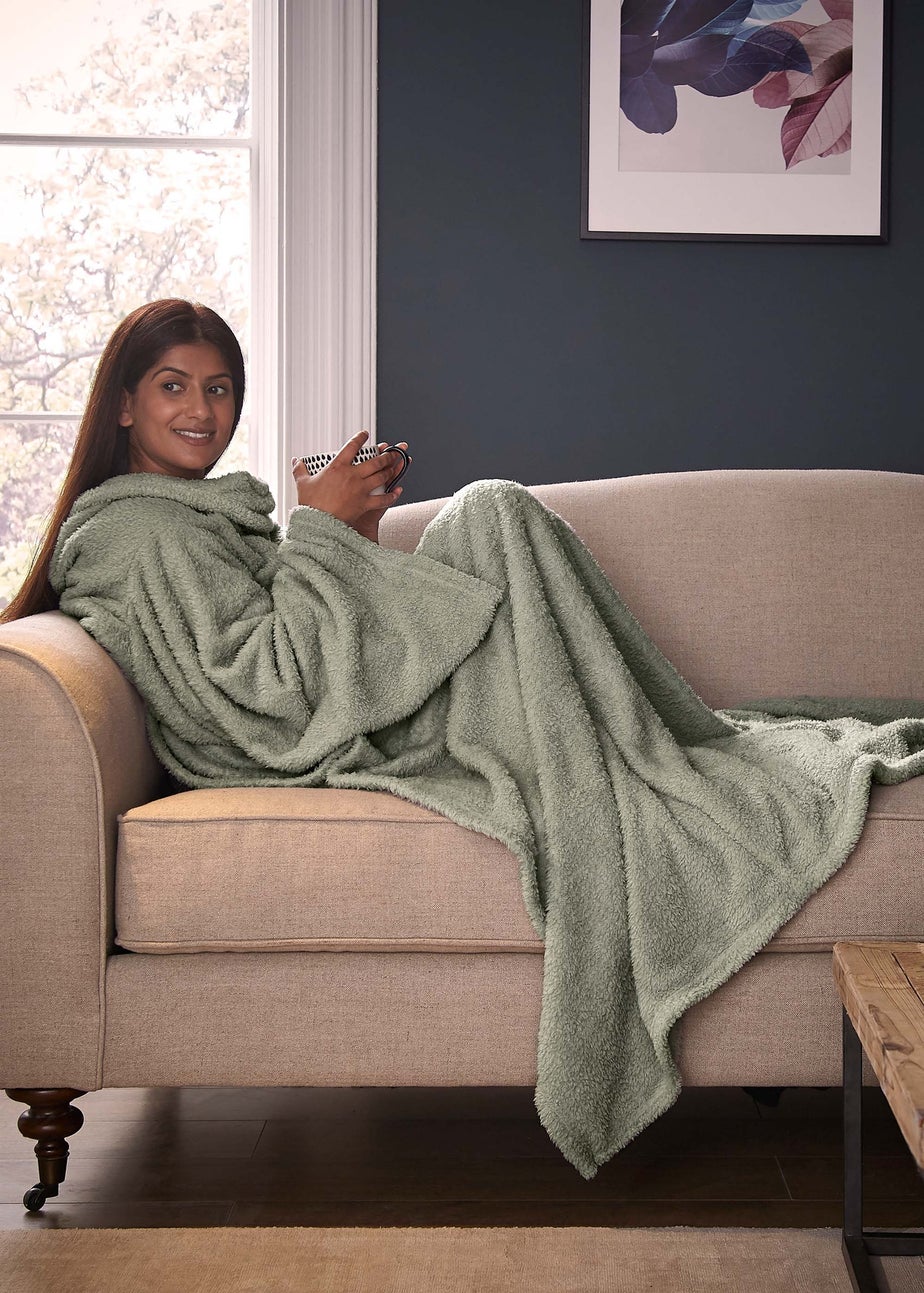 Silentnight Green Snugsie Blanket