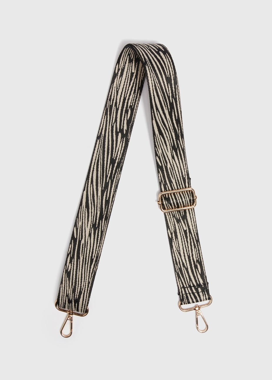 Monochrome Zebra Bag Strap